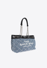 Marc Jacobs Quilted Denim Chain Sack Shoulder Bag