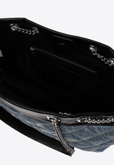 Marc Jacobs Quilted Denim Chain Sack Shoulder Bag