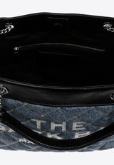 Marc Jacobs Large Quilted Denim Chain Sack Shoulder Bag