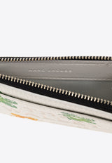 Marc Jacobs Wild Daisy Leather Zip Cardholder