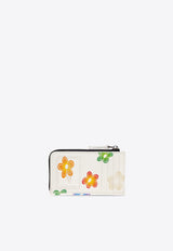 Marc Jacobs Wild Daisy Leather Zip Cardholder