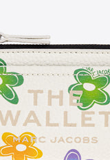 Marc Jacobs Wild Daisy Leather Zip Cardholder