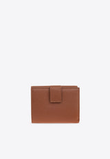 Ferragamo Gancini Grained Leather Compact Wallet