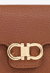 Ferragamo Gancini Grained Leather Compact Wallet