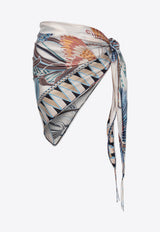 Ferragamo Printed Silk Cover-Up