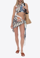 Ferragamo Printed Silk Cover-Up