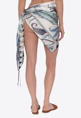 Ferragamo Printed Silk Cover-Up