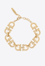 Ferragamo Chunky Gancini Brass Bracelet