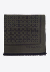 Ferragamo Gancini Monogram Wool Scarf