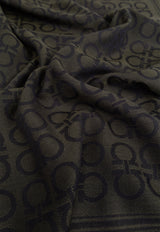 Ferragamo Gancini Monogram Wool Scarf