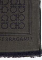 Ferragamo Gancini Monogram Wool Scarf