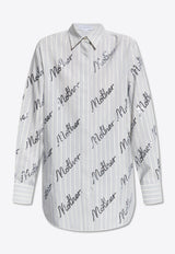 Stella McCartney Sequined Mother Long-Sleeved Stripe Shirt