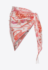 Ferragamo Printed Silk Cover-Up