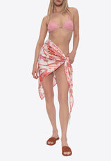 Ferragamo Printed Silk Cover-Up