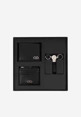 Ferragamo Wallet, Cardholder and Keyring Gift Set - Set of 3