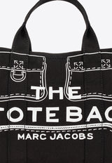 Marc Jacobs Medium Cargo Trompe L'Oeil Canvas Tote Bag