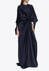 Stella McCartney Twist Long-Sleeved Satin Gown