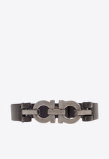 Ferragamo Gancini Leather Bracelet