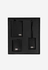 Ferragamo Passport Holder, Cardholder and Luggage Tag Gift Set - Set of 3