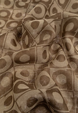 Ferragamo Gancini Monogram Fringed Scarf