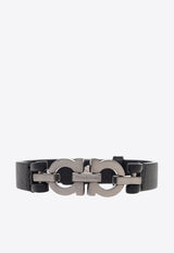 Ferragamo Double Gancini Leather Bracelet