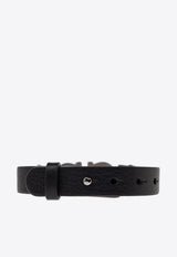 Ferragamo Double Gancini Leather Bracelet