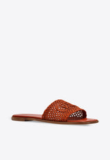 Chloé Soleil Woven Strap Flat Sandals