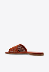 Chloé Soleil Woven Strap Flat Sandals