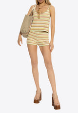 Chloé Crochet Knit Strappy Tank Top