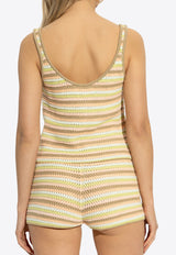 Chloé Crochet Knit Strappy Tank Top