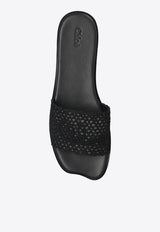 Chloé Soleil Woven Strap Flat Sandals