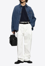 Givenchy Logo Patch Denim Shirt