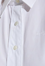Givenchy Logo Embroidered Long-Sleeved Shirt