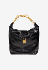 Balmain Sync Leather Shoulder Bag