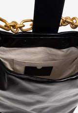 Balmain Sync Leather Shoulder Bag
