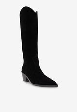 Gianvito Rossi Waylon 45 Suede Knee-High Boots