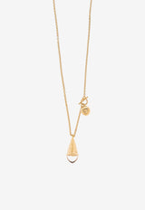 Chloé Signature Prism Necklace in Brass