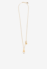 Chloé Signature Prism Necklace in Brass