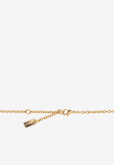 Chloé Signature Prism Necklace in Brass