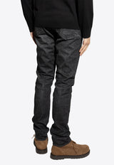Tom Ford Tapered-Leg Faded Jeans