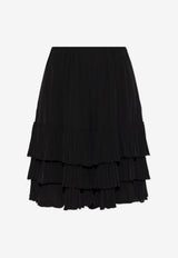 Chloe Silk shorts with ruffles Black CH25ASH22 077-001