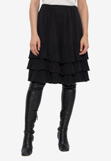 Chloe Silk shorts with ruffles Black CH25ASH22 077-001