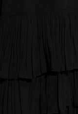 Chloe Silk shorts with ruffles Black CH25ASH22 077-001
