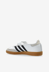 Adidas Originals Samba Jane Leather Sneakers White JR1402 0-FTWWHT ALUMIN CBLACK