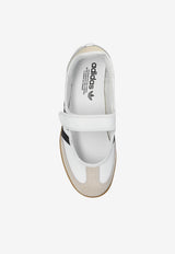 Adidas Originals Samba Jane Leather Sneakers White JR1402 0-FTWWHT ALUMIN CBLACK