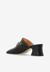 Chloé 55 Charm-Embellished Leather Mules