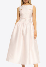 Self-Portrait Taffeta Midi Dress