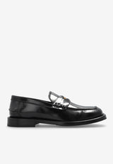Moschino Signature Leather Loafers