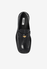 Moschino Signature Leather Loafers