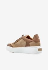 Max Mara Maxi Urban Suede and Leather Sneakers